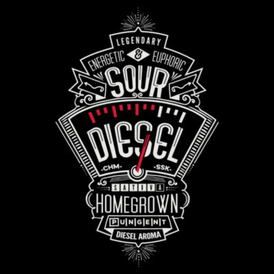 Sour Diesel T-Shirt - Next Level Unisex CVC Tee Design
