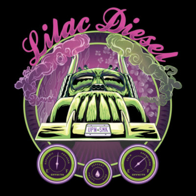 Lilac Diesel T-Shirt - Next Level Unisex CVC Tee Design