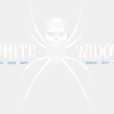 White Widow with Blue Text Thumbnail