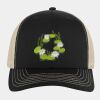 OTTO Cap 6 Panel Mid Profile Mesh Back Trucker Hat Thumbnail