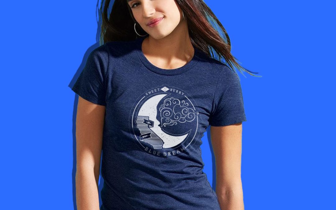 Blue Dream – Women’s Fitted Tee